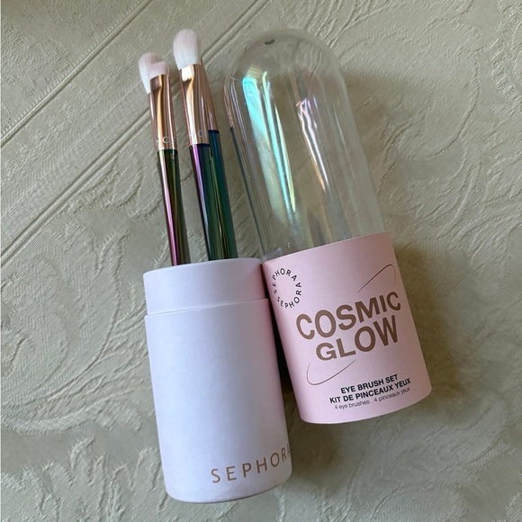 Sephora Cosmic Iridescent Makeup Eyeshadow Brush Set BNIB - Picture 2 of 16
